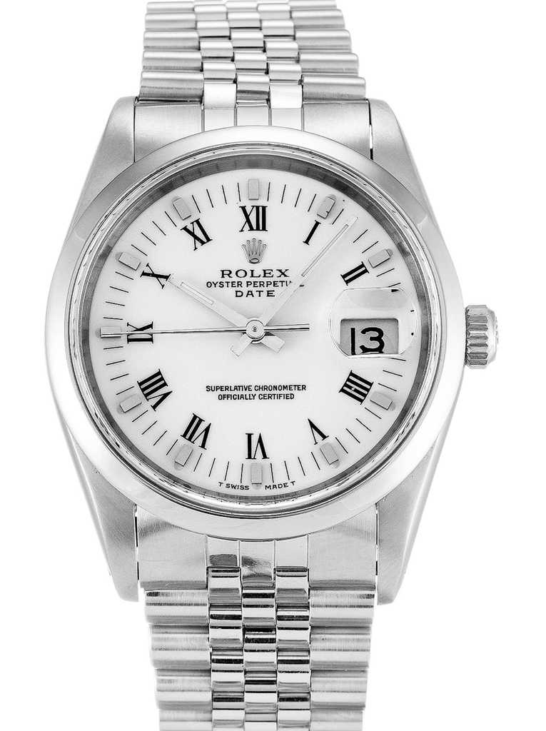 Rolex Oyster Perpetual Date 34mm White Dial 15200 $399.00