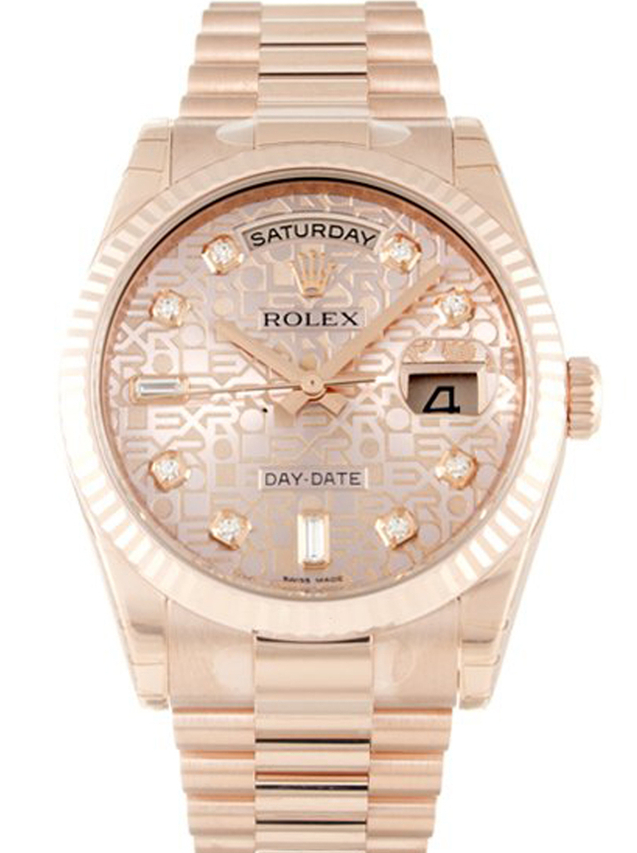 Rolex Day-Date 36mm Rose Dial 118235 F $399.00