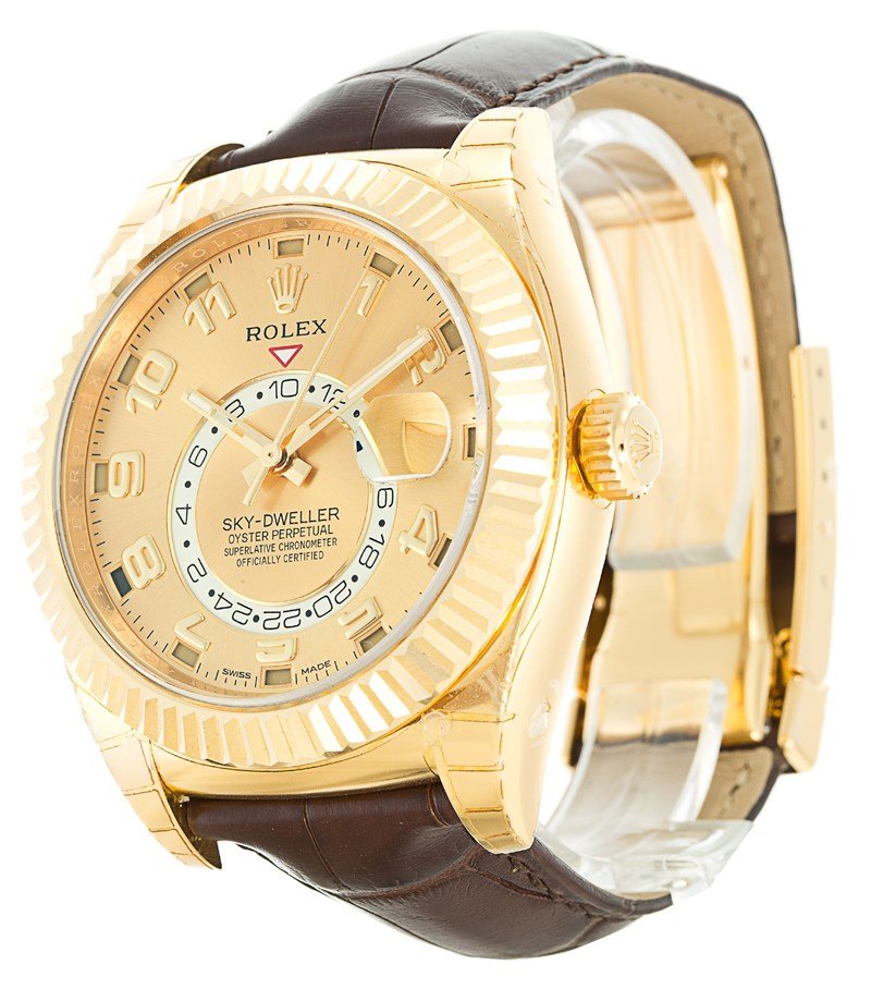 Rolex Sky-Dweller 42mm Gold Dial 326138 $378.00