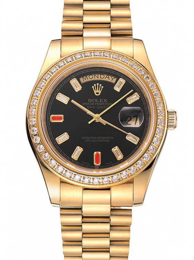 Superclone Rolex Day-Date 36mm Black Dial 1454101 $999.00