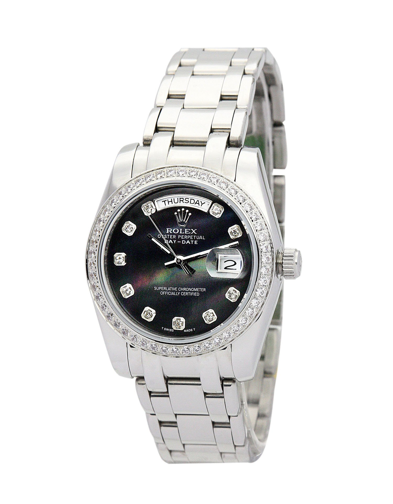 Rolex Day-Date 36mm Black Dial 118346 $399.00