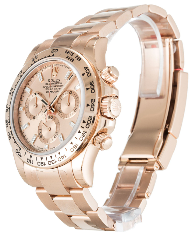Rolex Daytona 40mm Rose Diamond Baguette Dial 116505 $299.00