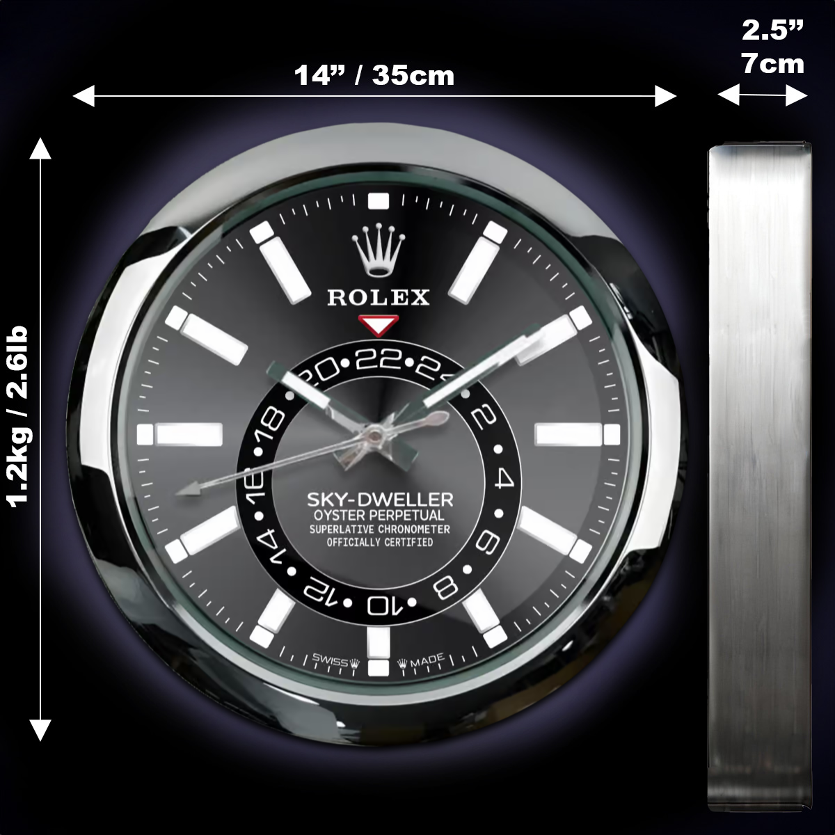 ROLEX WALL CLOCK – SKY DWELLER $269.00