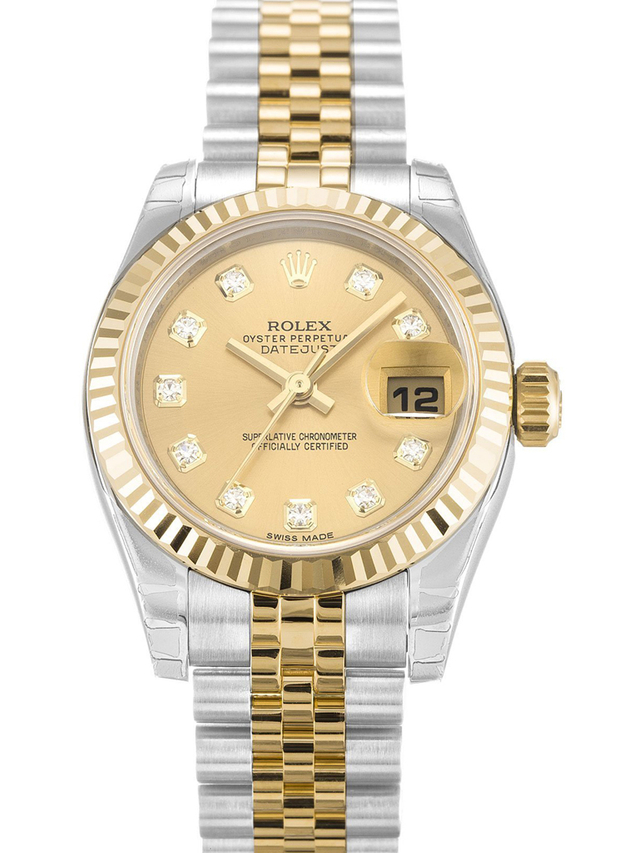 Rolex Lady-Datejust 26mm Champagne Dial 179173-2 $399.00