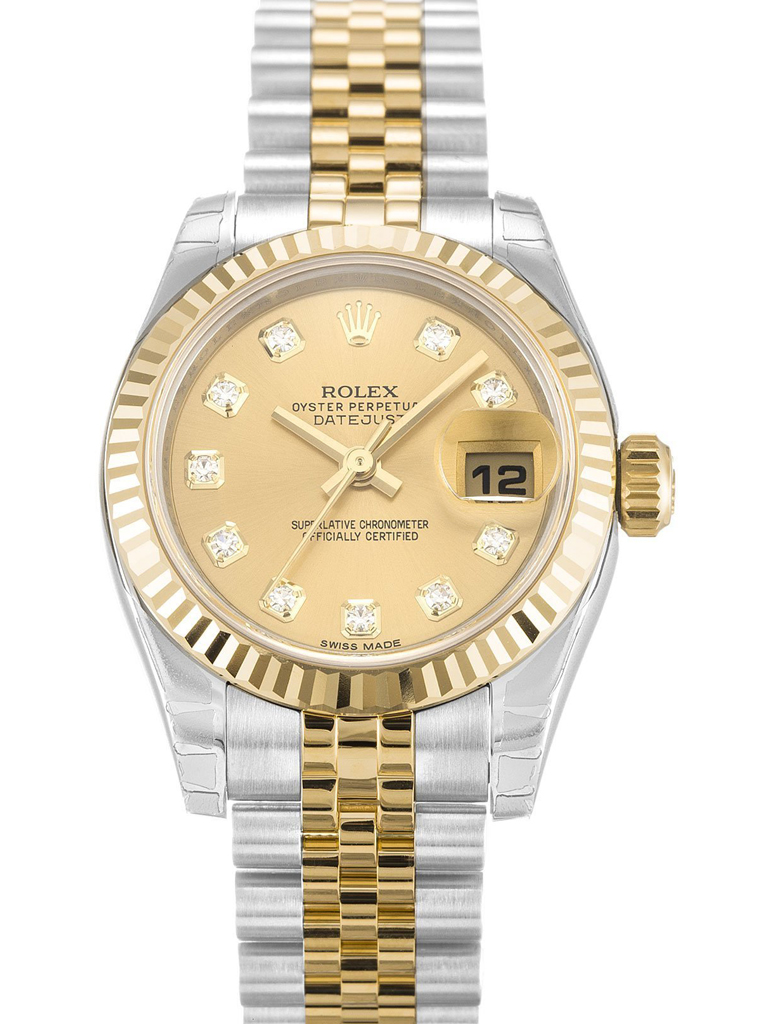 Rolex Lady-Datejust 26mm Champagne Dial 179173-2 $399.00