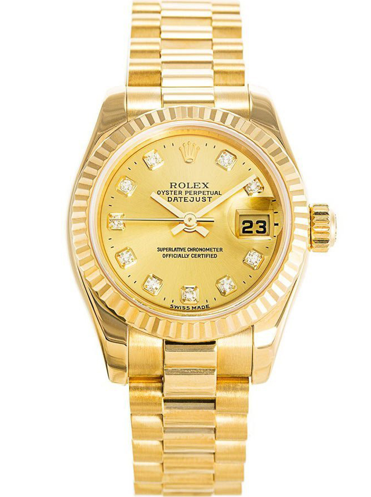 Rolex Datejust 26mm Gold Dial 179178 $399.00