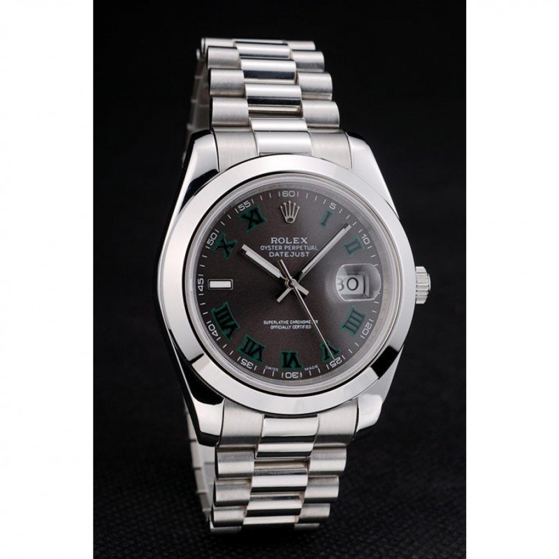 Superclone Rolex Datejust 41mm Rhodium Dial 126300 “Wimbledon” Smooth / Oyster
