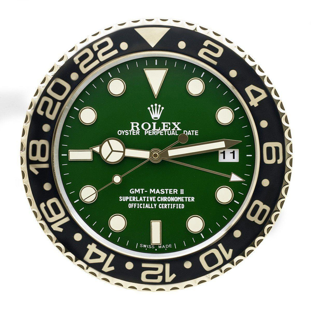 ROLEX WALL CLOCK – GMT MASTER II GOLD $269.00 – $298.00