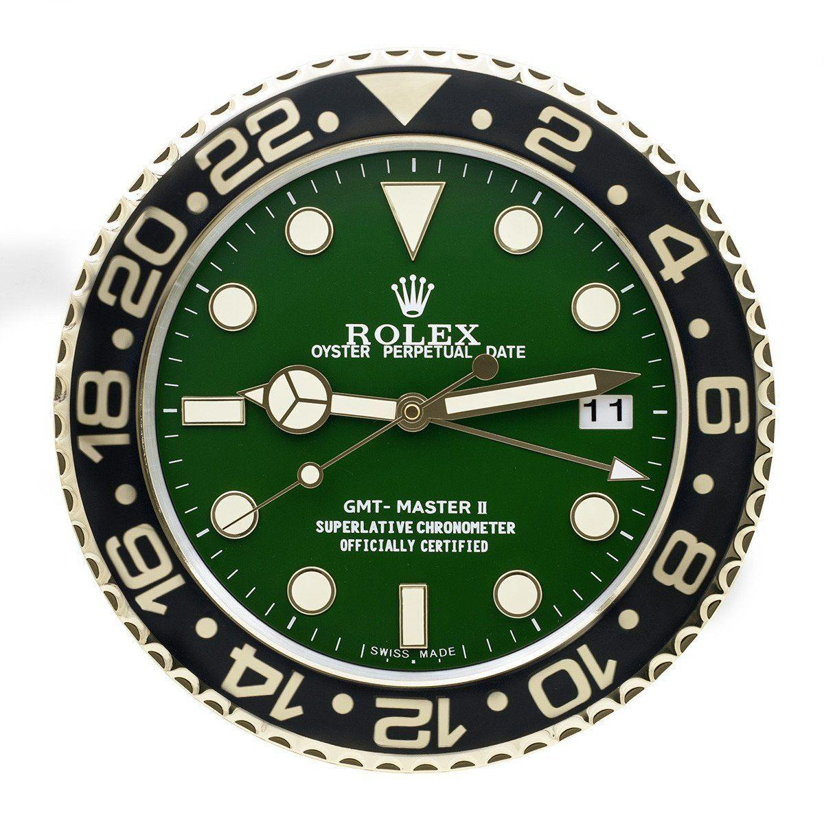 ROLEX WALL CLOCK – GMT MASTER II GOLD $269.00 – $298.00