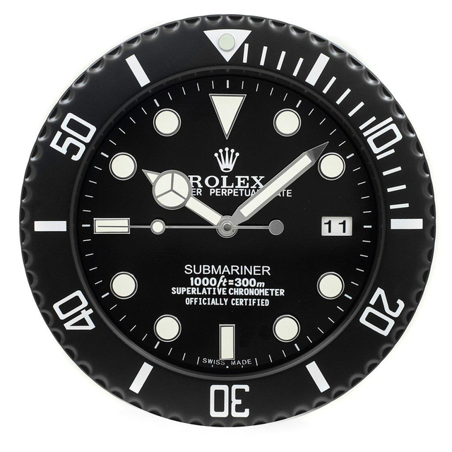 ROLEX WALL CLOCK – SUBMARINER BLACK $269.00 – $298.00