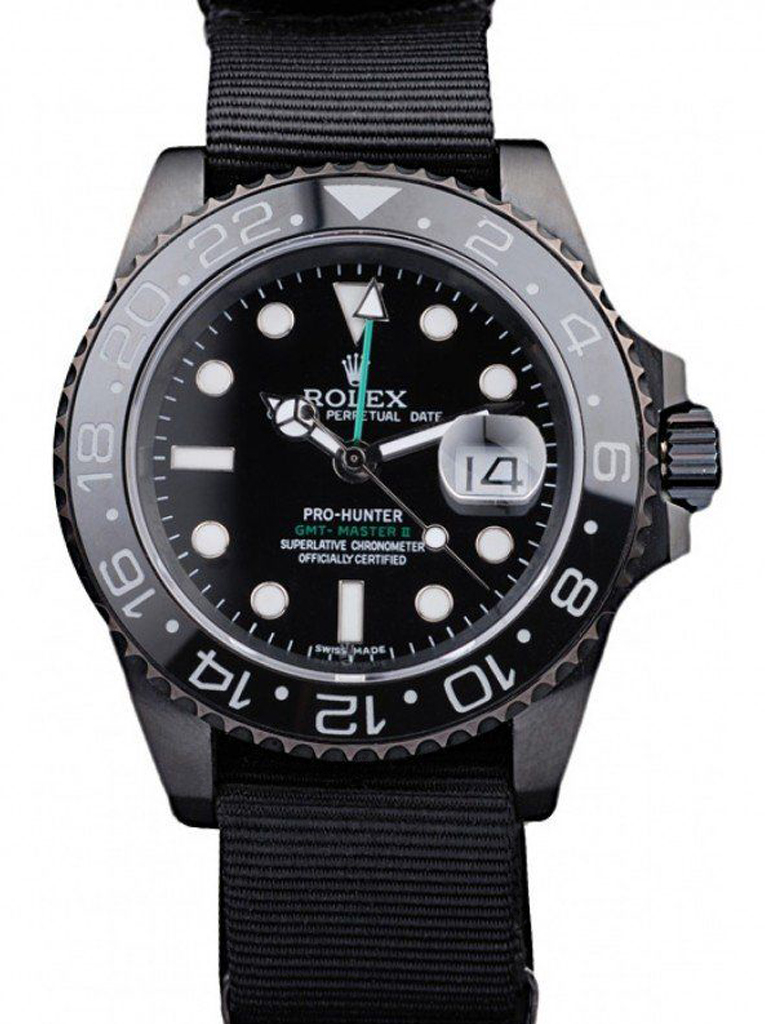 Superclone Rolex GMT-Master II 40mm Black Dial REP016827 $999.00