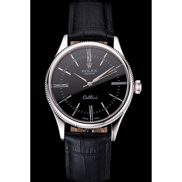 Superclone Rolex Cellini 38mm Black Dial REP016804 $999.00