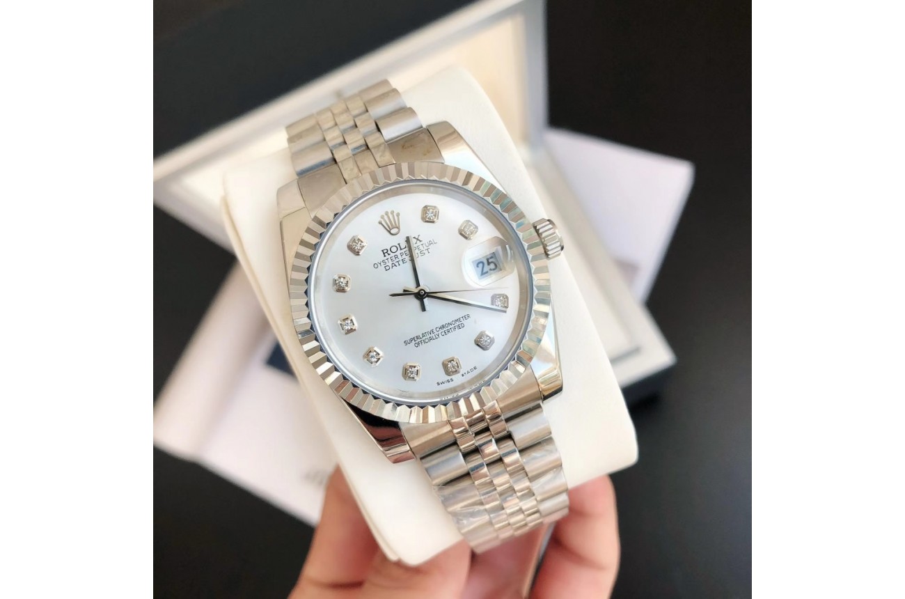 Rolex Datejust 36/28mm SS/SS Jub Sliver/Dia $599.00