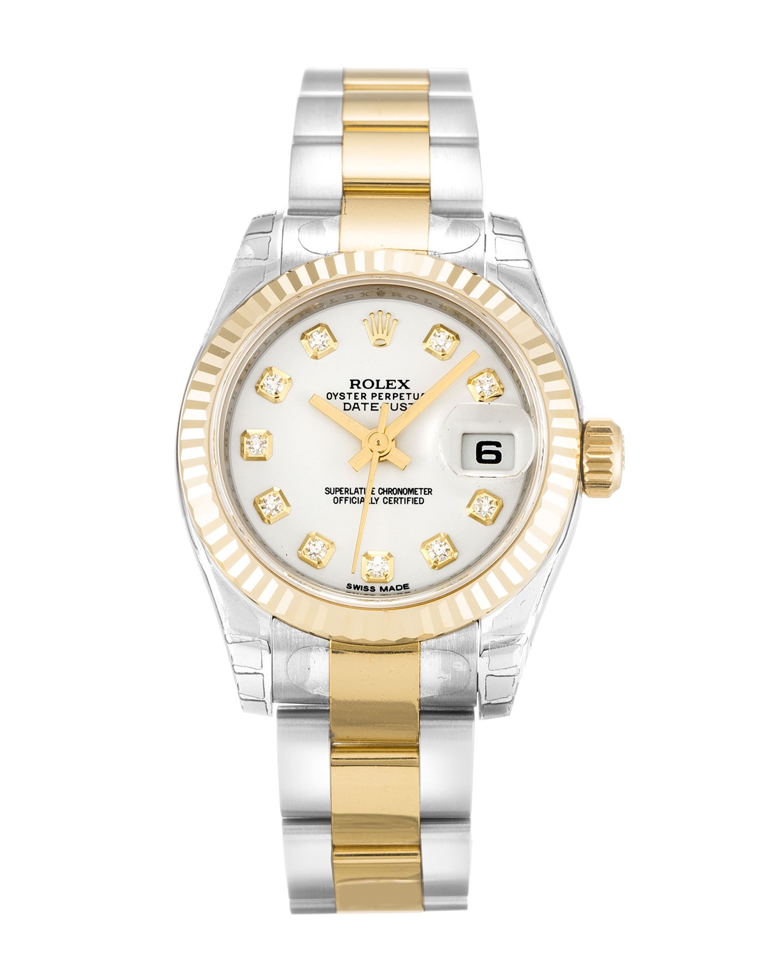Rolex Lady-Datejust 26mm White Dial 179173 $399.00