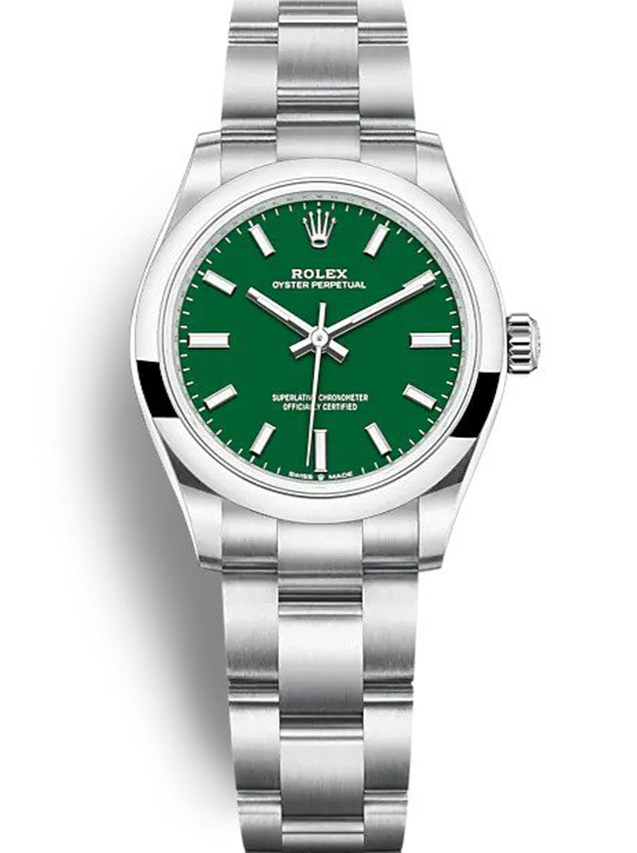 Rolex Oyster Perpetual Lady 31mm Green Dial 277200 $399.00