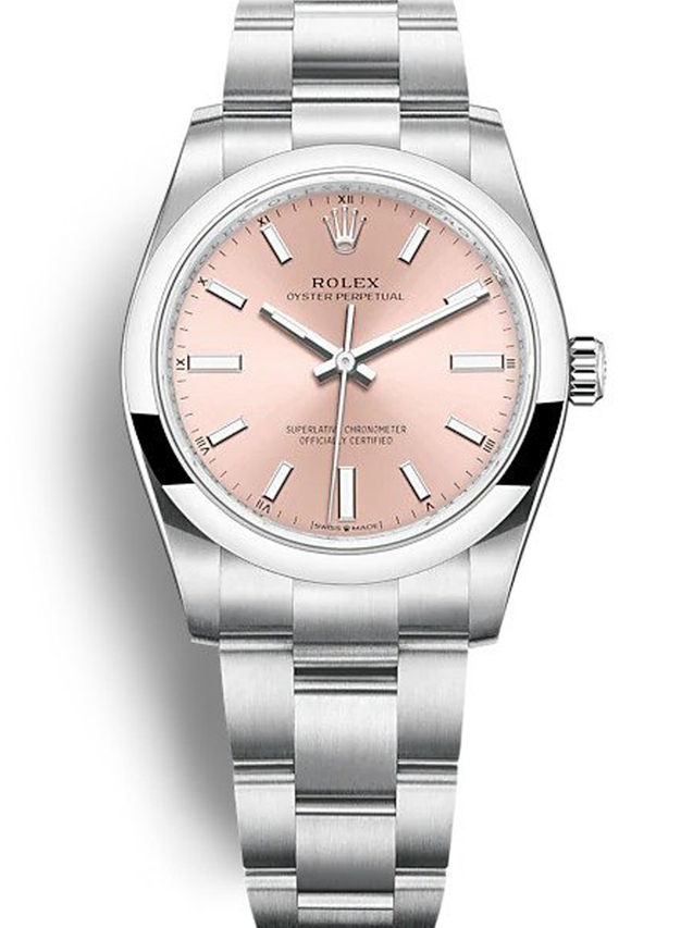 Rolex Oyster Perpetual Lady 34mm Pink Dial 124200 $399.00